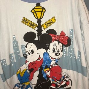 Disney 90s reversible Mickey & Minnie sweatshirt